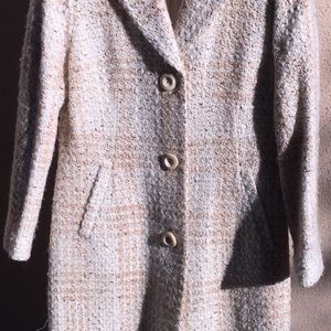 Long winter wool dress.